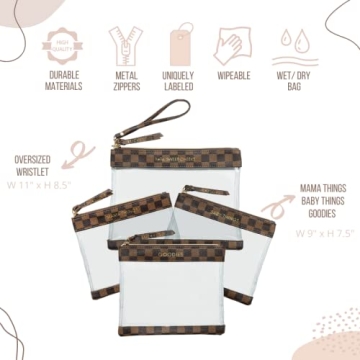 Diaper Bag Organizing Pouches - Set of 4 for Parents