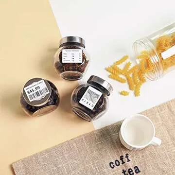 Phomemo [3x230 pcs] Labels Square Series, 1.57''x1.18'' (40x30mm) M110 M100 M220 M221 Labels, White, 230 Labels/Roll, 3 Rolls, All-Purpose Adhesive Thermal Phomemo Original, Compatible with Ponek