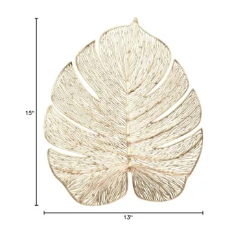 Elegant Gold Leaf Placemats Set for All Occasions