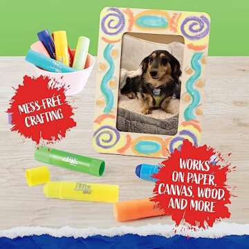 Idiy Tempera Paint Sticks (12 pack Pastel Colors)-For All Classroom Back to School Supplies Arts & Crafts Projects, Draw & Paint on Wood, Paper, Ceramic, Canvas! Quick Dry, Non-Toxic, Mess Free