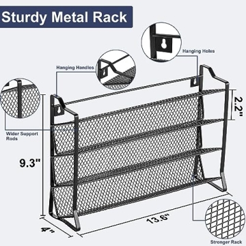 AOZITA Spice Rack Organizer with 28 Spice Jars and Labels