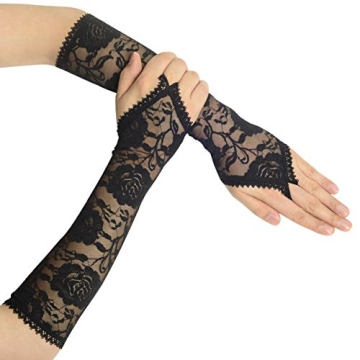 Elegant BABEYOND Floral Lace Gloves for Every Occasion