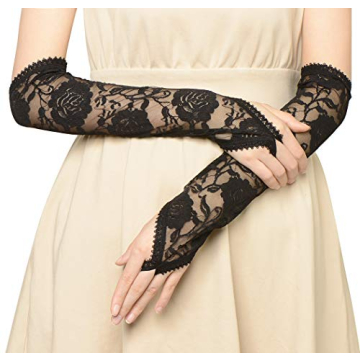 Elegant BABEYOND Floral Lace Gloves for Every Occasion