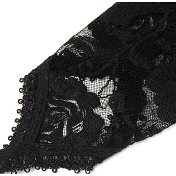 Elegant BABEYOND Floral Lace Gloves for Every Occasion