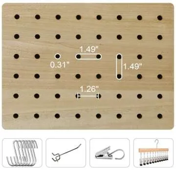 Stylish Peg Board Display Stand for Events & Home Use