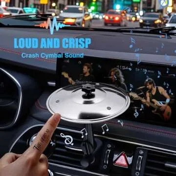 Facmogu Car Crash Cymbal - Fun Driving Accessory