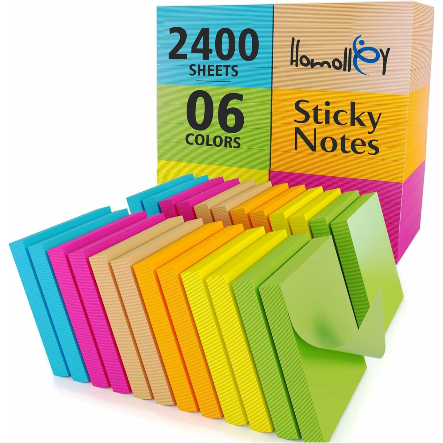 24 Pads Sticky Notes 3x3 100 Sheets for School