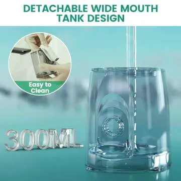 Portable Water Flosser with 4 Modes & Nozzles