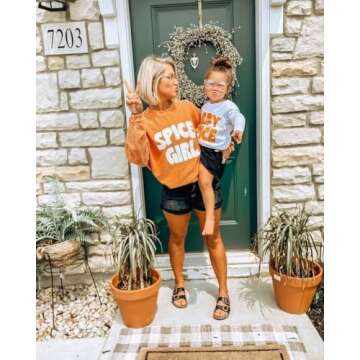 Spice Girl Graphic Corduroy Halloween Sweatshirt