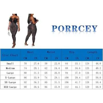 PORRCEY Sexy Women Hot Drilling Process Off Shoulder Feather Deep V Neck Party Club Night Outfit Bodycon Jumpsuit(K2762,Black,S)