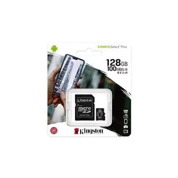 Kingston 128GB Canvas Select Plus microSDXC Card Up to 100MB/s