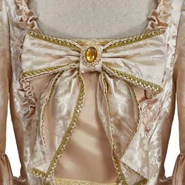 CosplayDiy Women's Queen Marie Antoinette Rococo Ball Gown Gothic Victorian Dress Costume for Adult Women XS