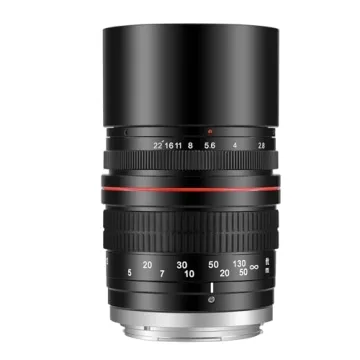JINTU 135mm f/2.8 Telephoto Lens - Manual Focus for Canon EOS