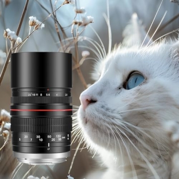 JINTU 135mm f/2.8 Telephoto Lens for Canon Compatibility