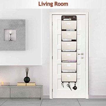 Large Capacity Coastal Rose Over The Door File Organizer