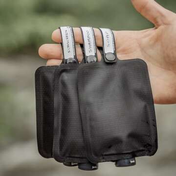 Matador Toiletry Bottles 3 Pack - 3 OZ Travel Bottles for Toiletries, TSA Approved Toiletry Bottles with Labels, Refillable Travel Pouch, Travel Containers for Creams, Gels, Pastes, and Liquids