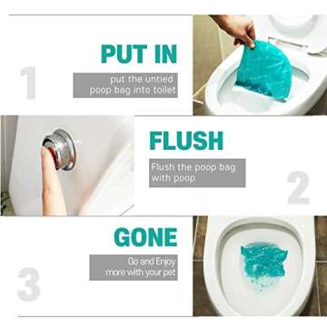 Ecostuff Dog Poop Bags - Eco-Friendly Flushable Waste Bags