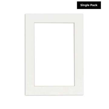 14x18 Mat Bevel Cut for 12x16 Photos - Acid Free Textured White Precut Matboard - for Pictures, Phot...