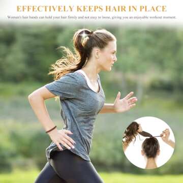 Tyfthui 200 Pcs Elastic Hair Ties for Thick Hair