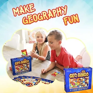 GeoToys GeoBingo USA Bingo Game for Kids Ages 4+