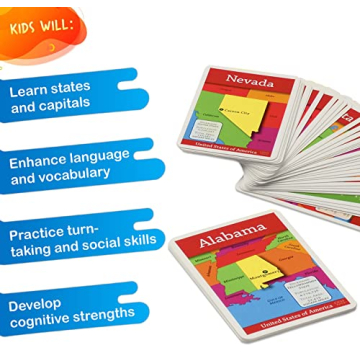 GeoToys GeoBingo USA Bingo Game for Kids Ages 4+