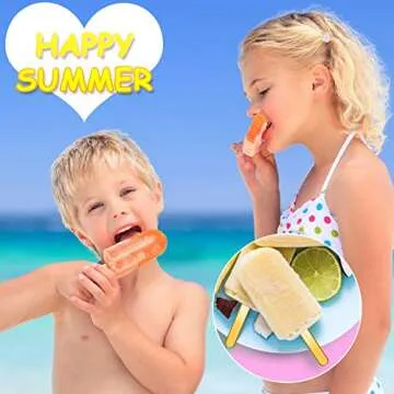 Geiserailie Gold Acrylic Ice Lolly Sticks - 60 Pcs Party Essential