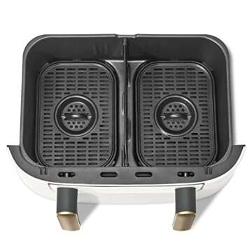 Beautiful 9QT TriZone Air Fryer, by Drew Barrymore (White Icing)