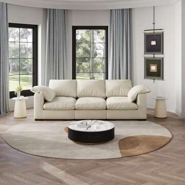 POVISON 15" Modern Side Table Living Room with Sintered Stone Top, Versatile Round End Table as Coffee Table, Drink Table, Bedside Table, Bed Side Table, Sofa Table for Home Office