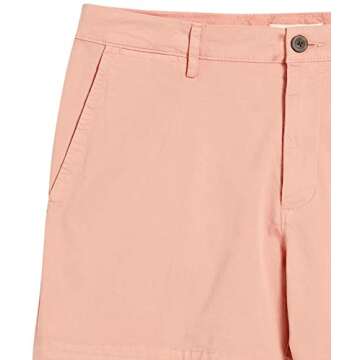 Amazon Essentials Men's Slim-Fit 5" Flat-Front Comfort Stretch Chino Short (Previously Goodthreads), Light Tan, 28