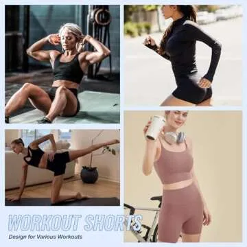 High Waisted Biker Shorts 3 Pack for Women - Comfy & Stylish