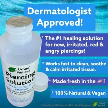 Urban ReLeaf Piercing Solution - Absolute Best Aftercare for New Piercings