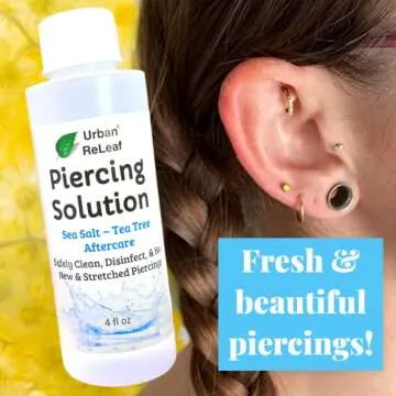 Urban ReLeaf Piercing Solution - Natural Aftercare for Comfort