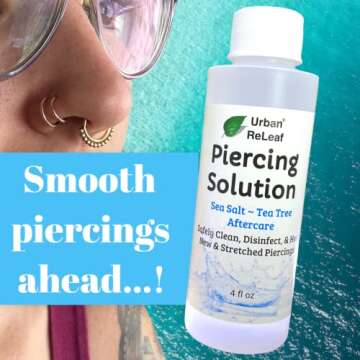 Urban ReLeaf Piercing Solution - Natural Aftercare for Comfort