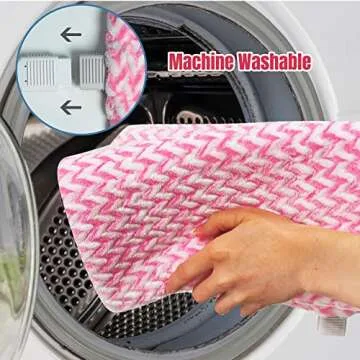 GOQOTOMO Fast-Heating Electric Heating Pad for Back/Waist/Abdomen/Shoulder/Neck Pain and Cramps Relief - 12 Heat Levels, 8 Timers with Countdown, Stay on, Machine Washable-PW01(Pink)