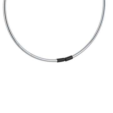 Organize It All Belt/Scarf Ring Hanger, Closet Storage, Rubber Coated Opening, Free Spinning, Metallic and Black