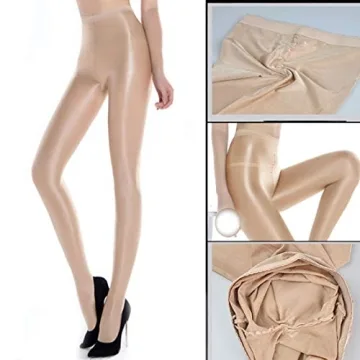 HTRUIYA Women's Shiny 70D Dance Tights for Stunning Style