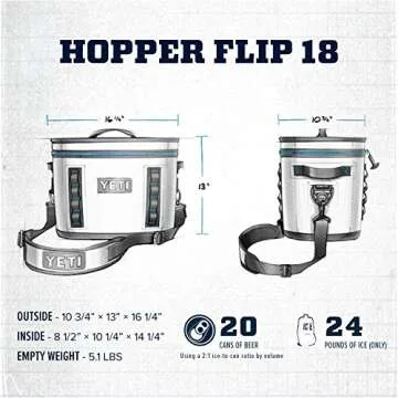 YETI Hopper Flip 18 Portable Cooler for Outdoor Adventures