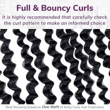 IDN BEAUTY Seamless Clip In Hair Extensions Human Hair, Kinky Curly 16 Inch 110g 7pcs Natural Black Seamless Curly Clip Ins Remy Human Hair Seamless Clip Ins For Black Women PU Weft Invisible Edge