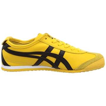 Onitsuka Tiger Unisex Mexico 66 1183C102 (Yellow/Black, US Footwear Size System, Adult, Men, Numeric, Medium, 6)