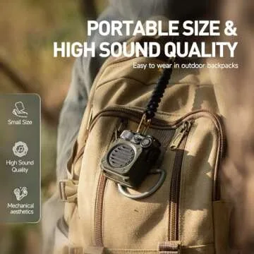 Muzen Portable Mini Bluetooth Speaker - Rugged Travel Outdoor, Wireless Waterproof IPX5 with Flashli...