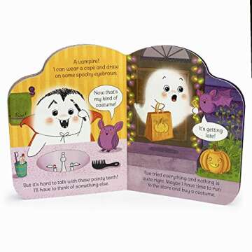 Funny Little Ghost Halloween Board Book for Toddlers