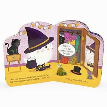 Funny Little Ghost Halloween Board Book for Toddlers