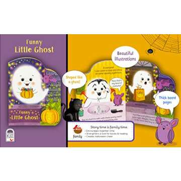 Funny Little Ghost Halloween Board Book for Toddlers