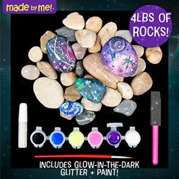 Paint Your Own Galaxy Rocks Art Kit for Kids