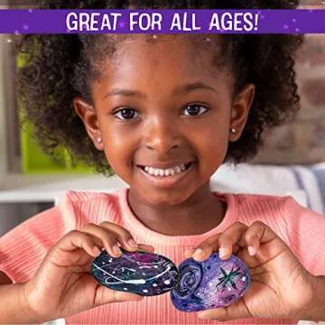 Paint Your Own Galaxy Rocks Art Kit for Kids