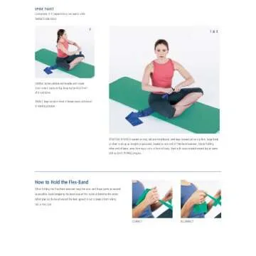 Stott Pilates Flex-Band Exerciser Extra Strength (Blue) 198 cm