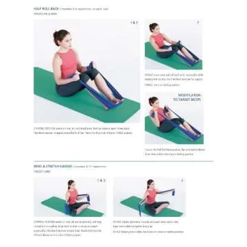 Stott Pilates Flex-Band Exerciser Extra Strength (Blue) 198 cm