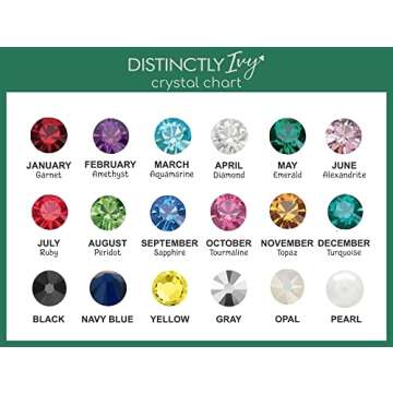 Birthstone Bar Necklace - Choose Crystal Colors, Chain Length, Silver Rose Gold Options - Christmas Mom Gift - DII DGR DBB