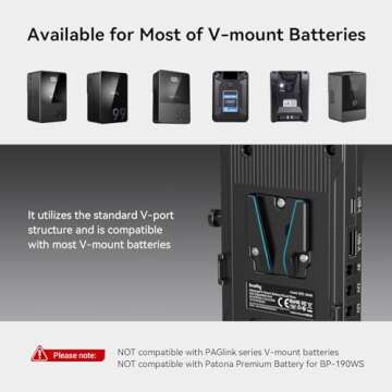 SMALLRIG V Mount Battery Adapter - Power On-The-Go for Film Makers