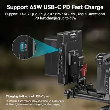 SMALLRIG V Mount Battery Adapter Plate with Fast Charging